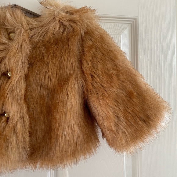 Janie and Jack Toddler The Festive Faux Fur Jacket - Picture 6 of 7
